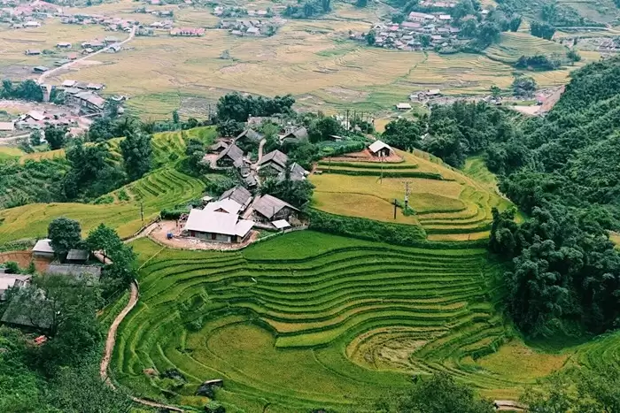 My Tra Homestay view ruộng bậc thang