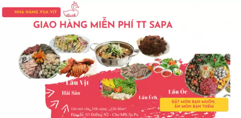 Nhà Hàng Vua Vịt Tây Bắc tại Sapa