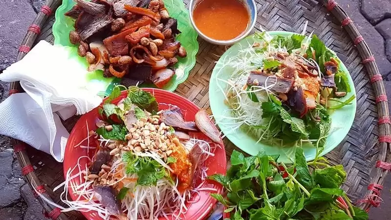 nộm bò khô